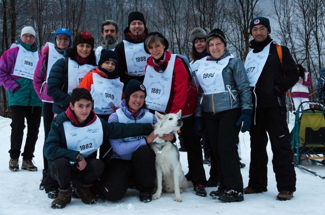 El grupo con nuestro perro 