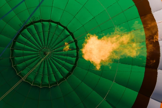  Das Feuer des Heißluftballons 