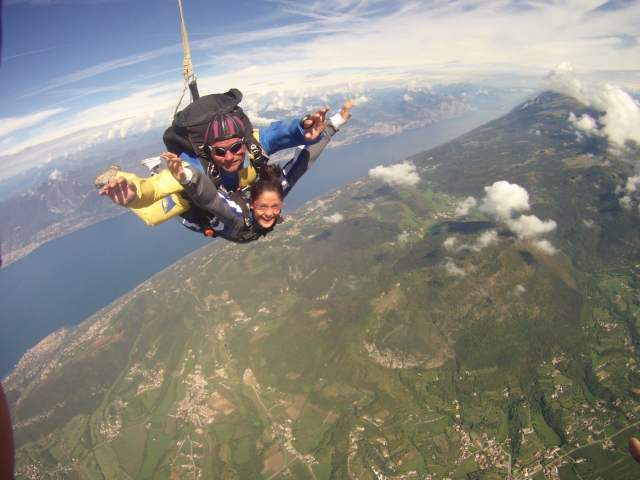 Sorvolando il Lago di Garda