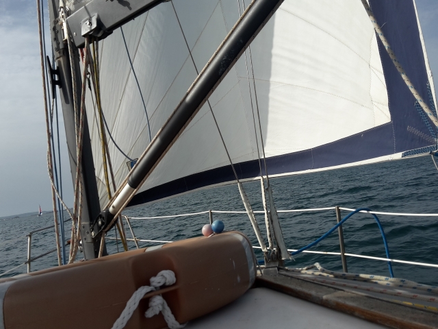  In the middle of the sea 