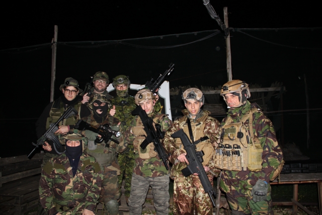 Team of laser tag