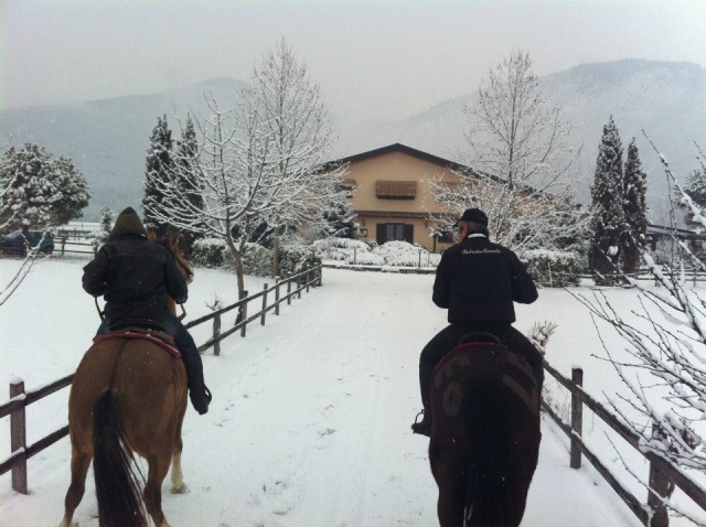 Passeggiata nella neve