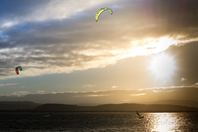  Sonnenuntergang auf dem See 