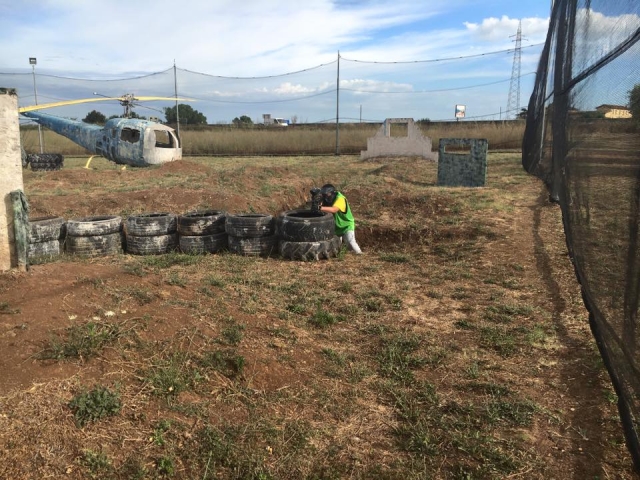  colocando el rifle 