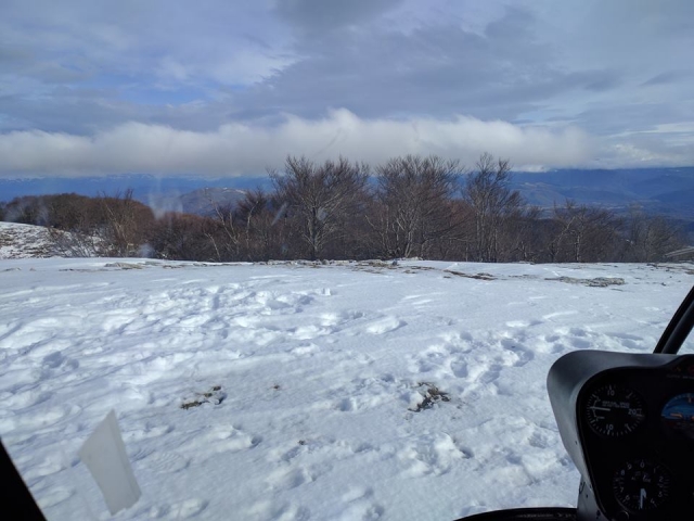  Flying over the snow