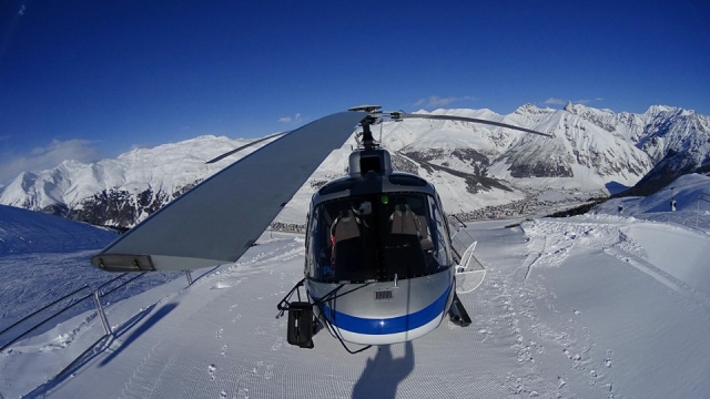  On the snow 