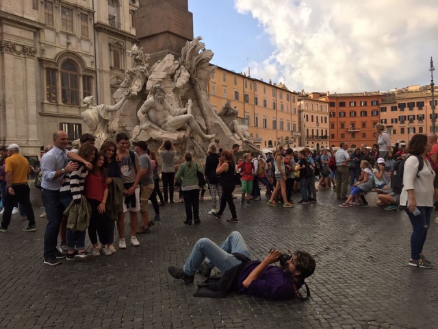 Una foto particolare in Piazza Navona