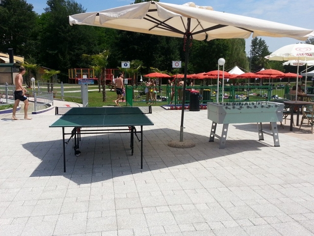 Il tavolo da ping pong