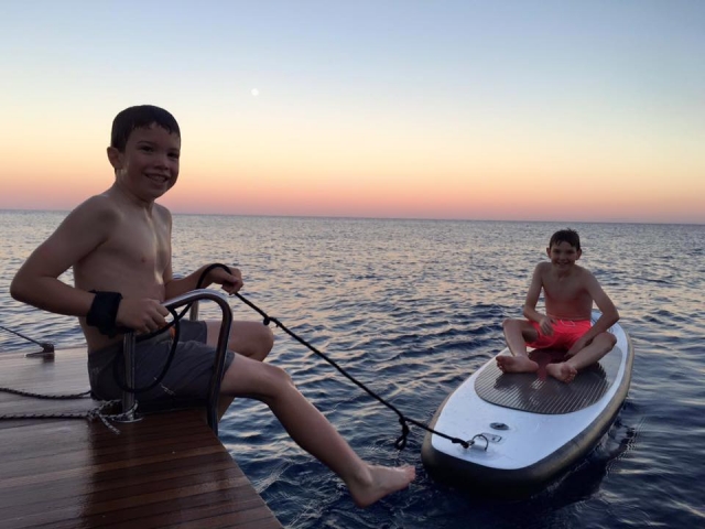 Divertimento a bordo anche per i più piccoli