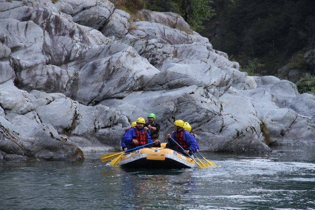 Rafting nel fiume