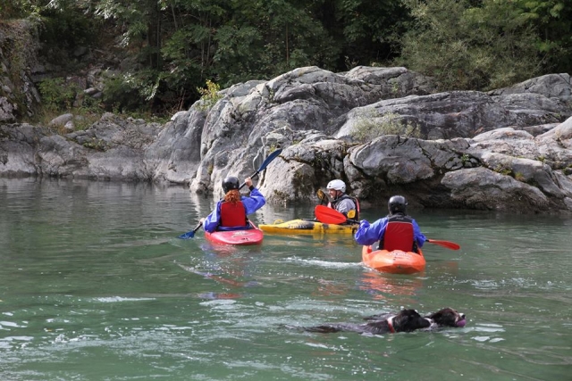 I kayak nel fiume