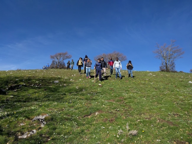  suspendido en el air anillo de trekking en basilicata 