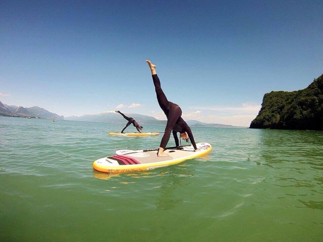 Treinamento no lago Garda 