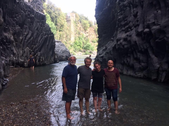  In the Alcantara gorges