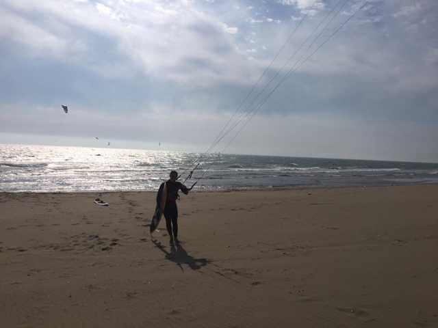 Sulla spiaggia di Pomezia