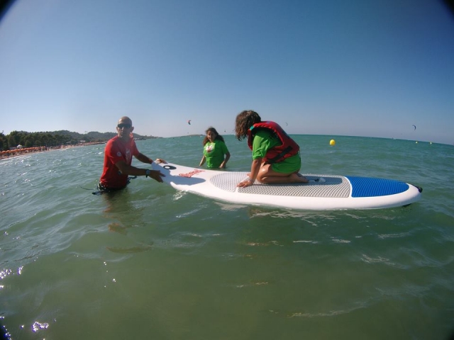  First entry into the water 
