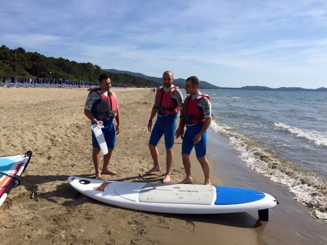 Preparando il windsurf