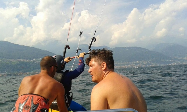 Partenza dalla barca