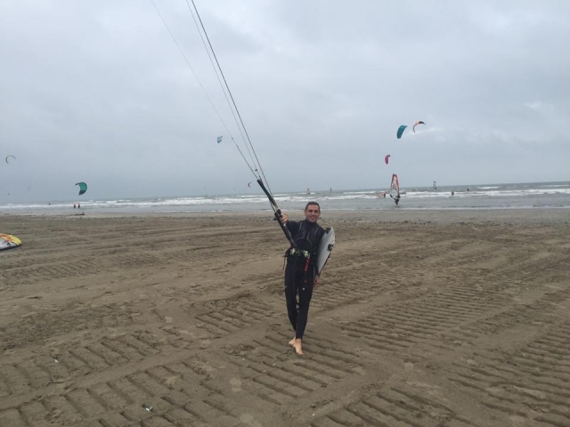 Pronti ad entrare in acqu