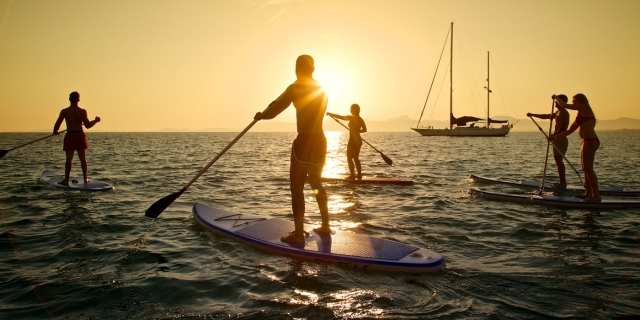 un tramonto in paddle
