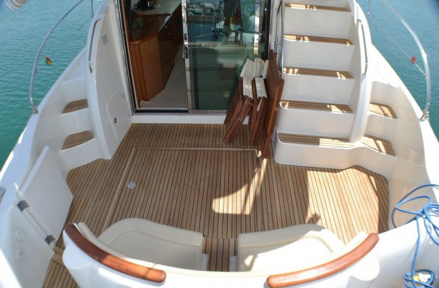 A entrada para o barco 