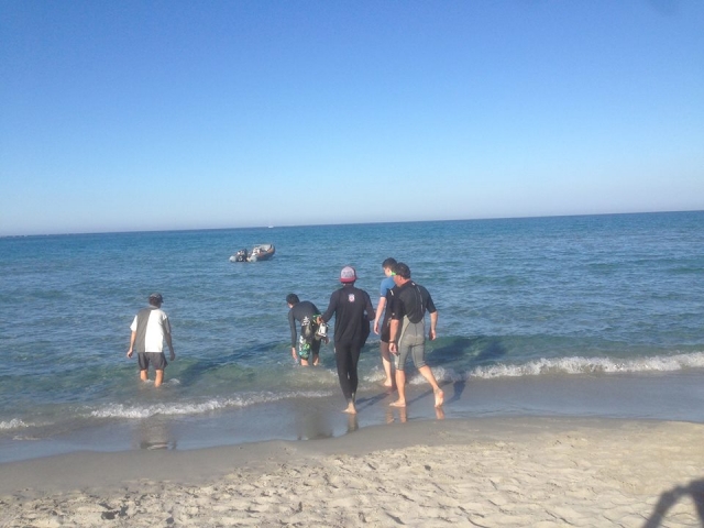 leçons à la calanque