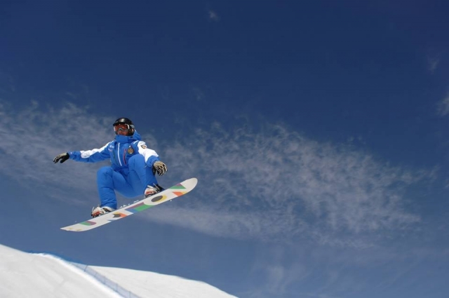  sauter dans le snowboard 