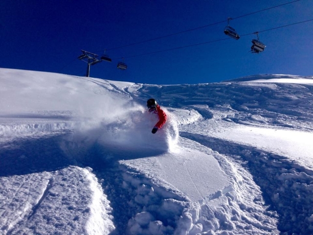 nella neve fresca