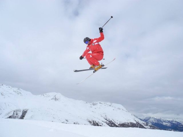 volando con gli sci