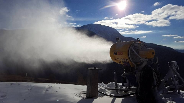 gli impianti di neve programmata