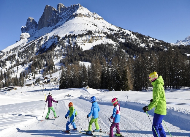 Tutta la famiglia sugli sci