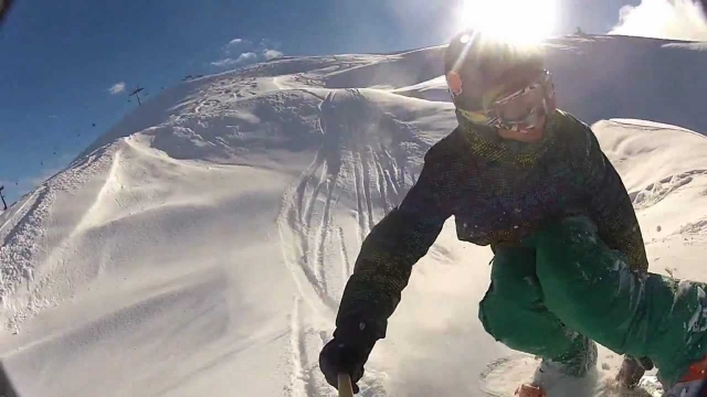 从我们的一个山坡下降