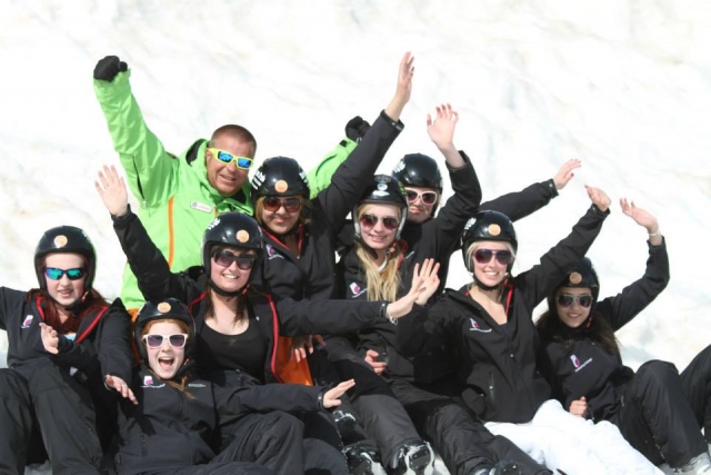  Auf dem Schnee