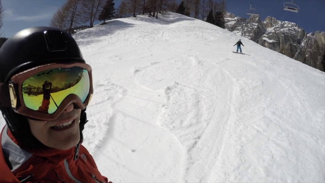  Selfie depuis les pistes 