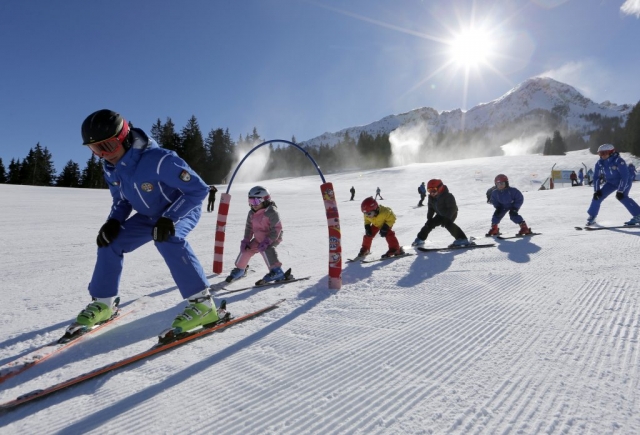 滑雪也适合小孩子