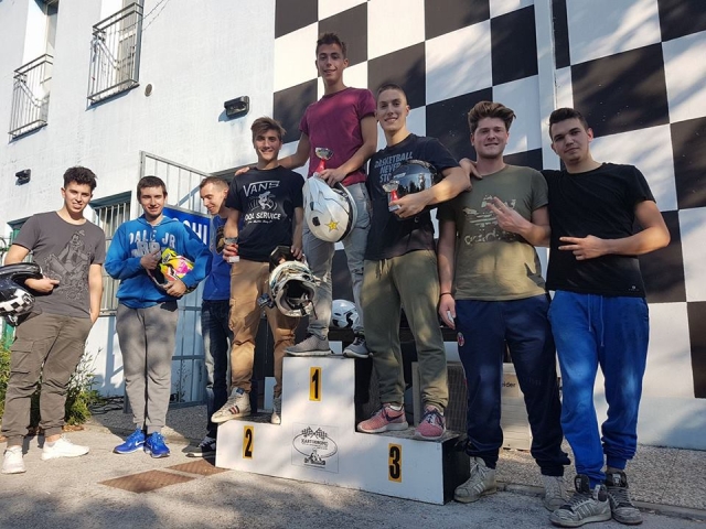 premiazione dopo il gran premio