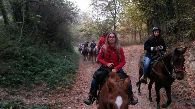 a passeggio a cavallo