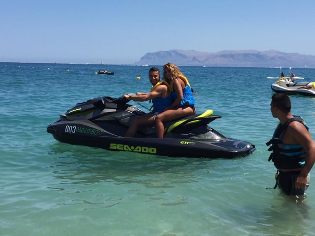 Moto d'acqua a Castellammare al Golfo