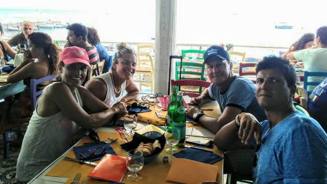  Eine unserer Mittagspausen