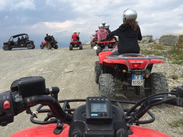  Here we are on a trip with the quad