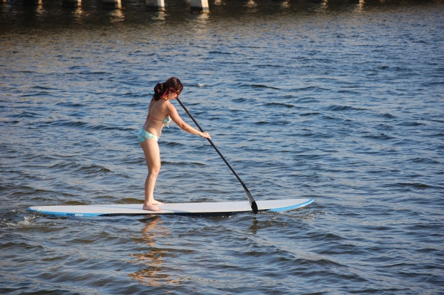 Le prime prove in acqua