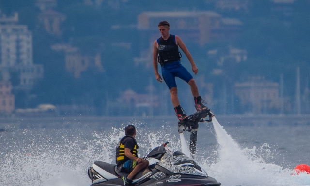 In moto e in flyboard