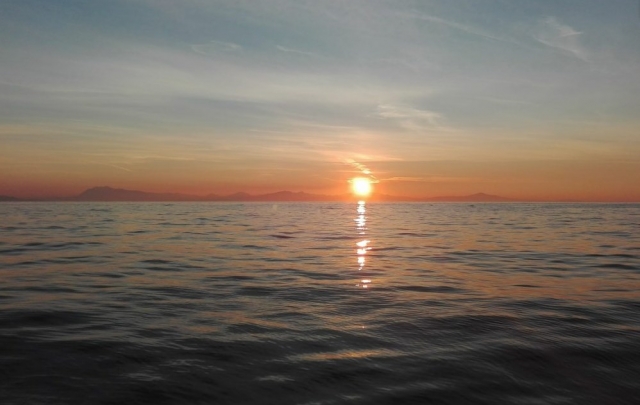  Sunset do barco
