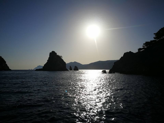  Sunset en el mar 