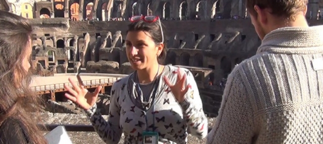  A history lesson in the Colosseum 