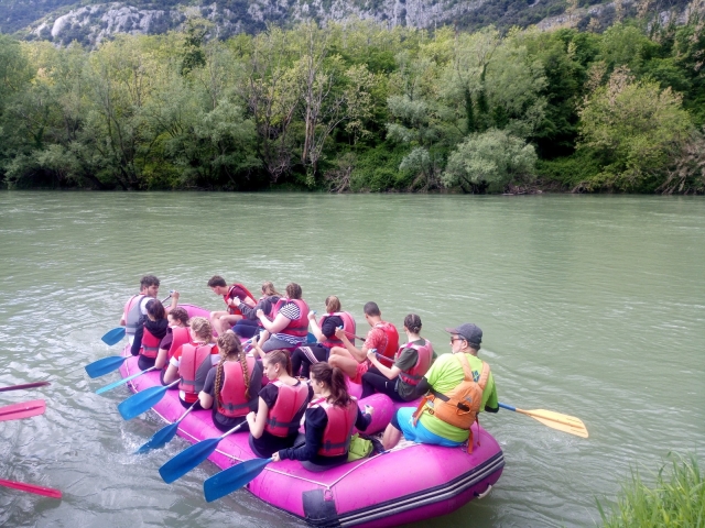 Rafting fluviale