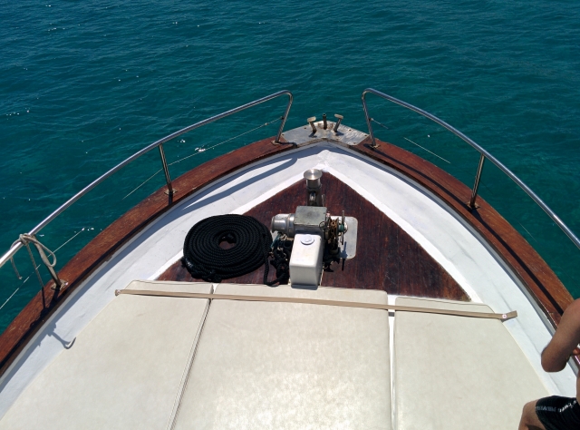  Hydra - Excursions en bateau Terrasse avant, Guindeau d'ancre 