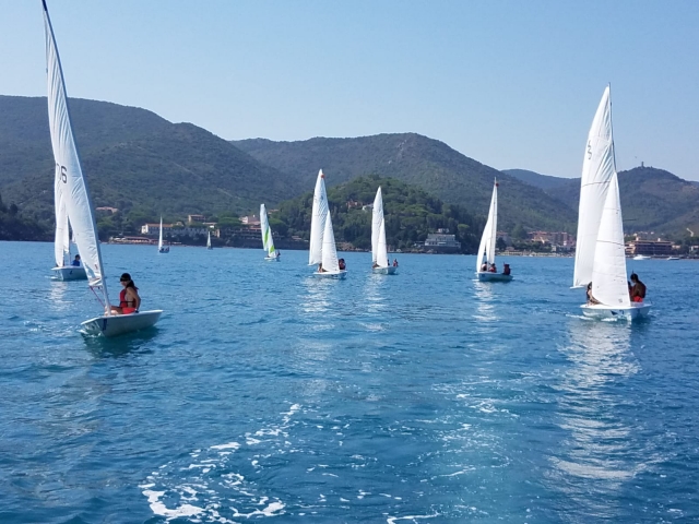 Dinghy sailing 