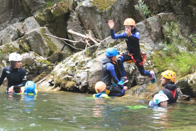  In the water!