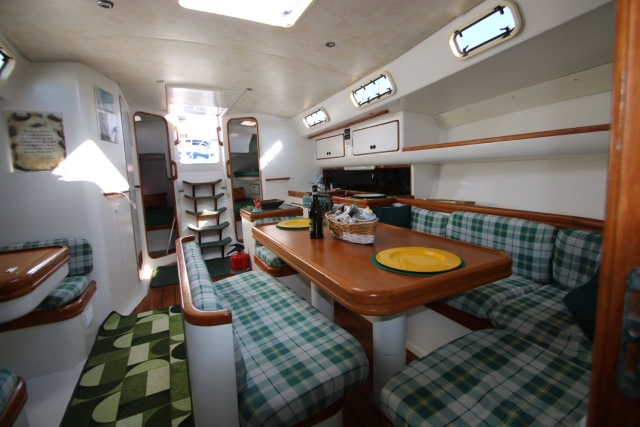  El interior de uno de nuestros barcos. 